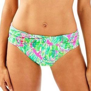 NWT Lilly Pulitzer Lagoon Sarong Bikini Bottom